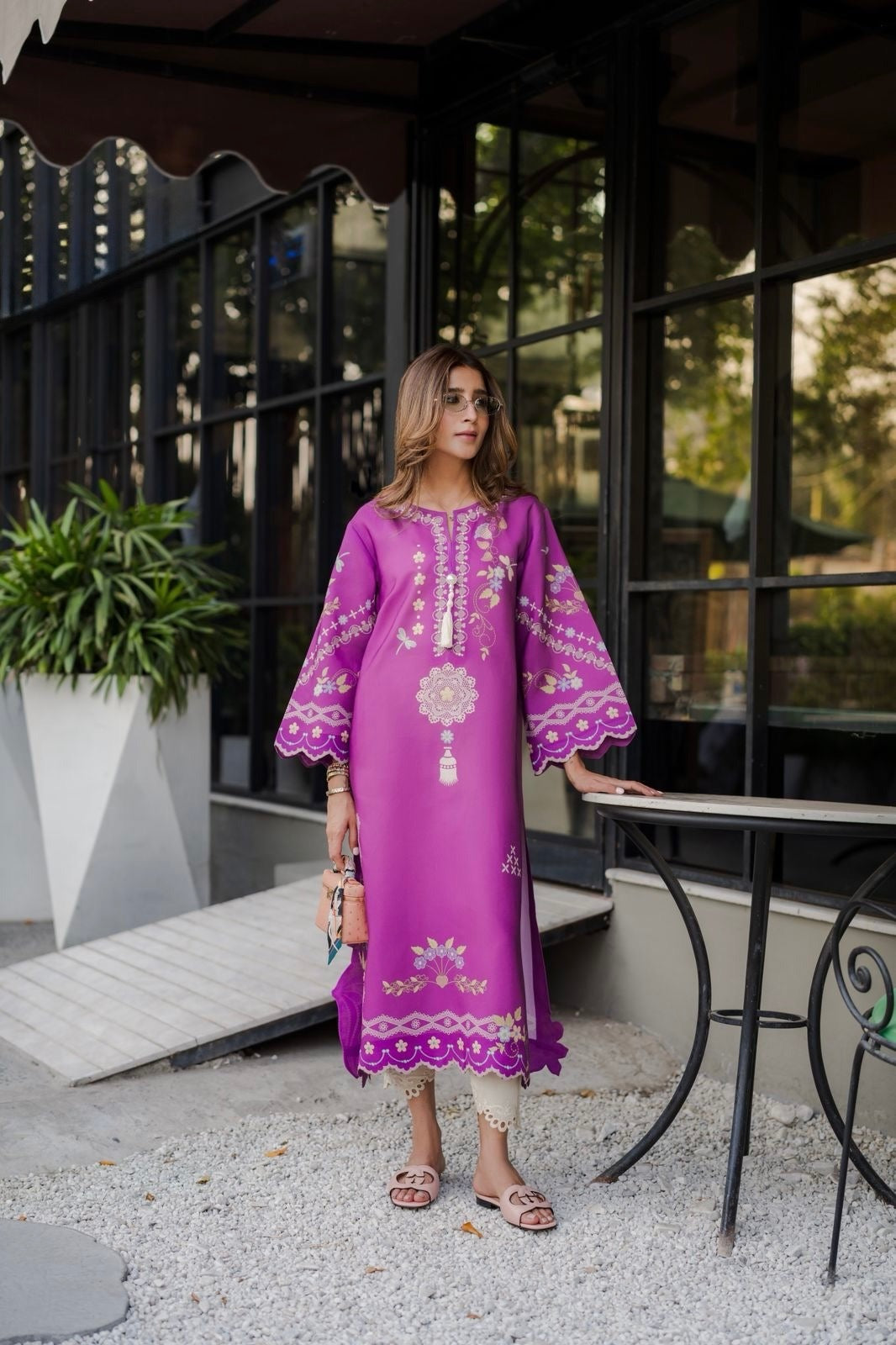 Amara Atelier orchid-purple modest co-ord set by Haya & Kalos