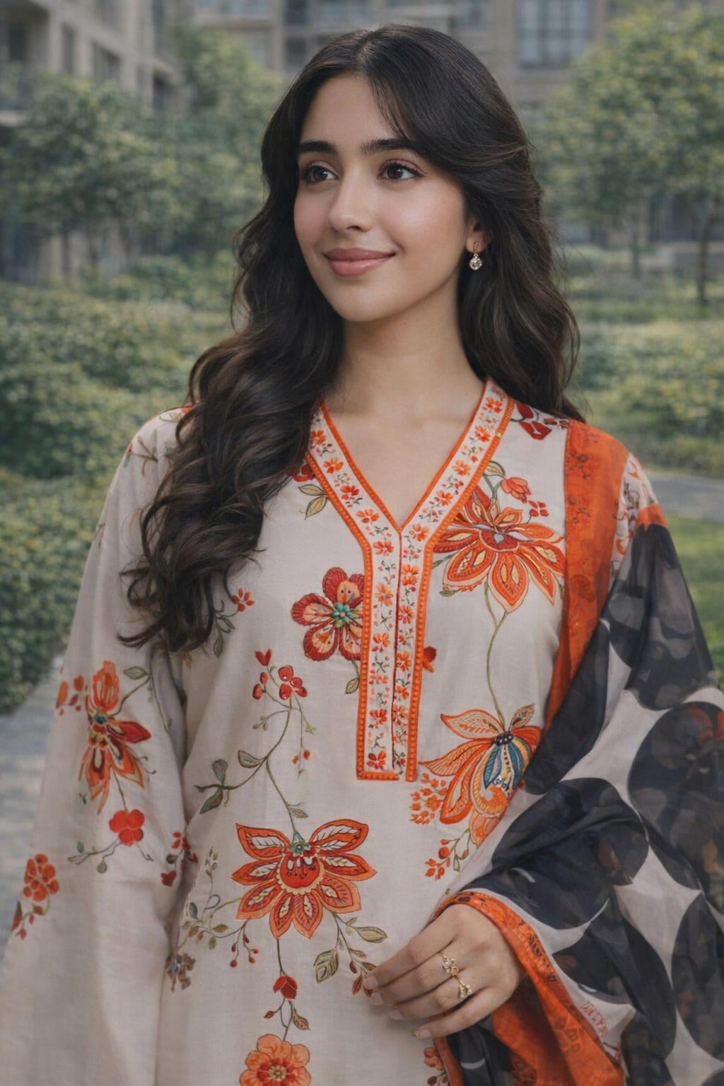 festive ivory modest co ord set