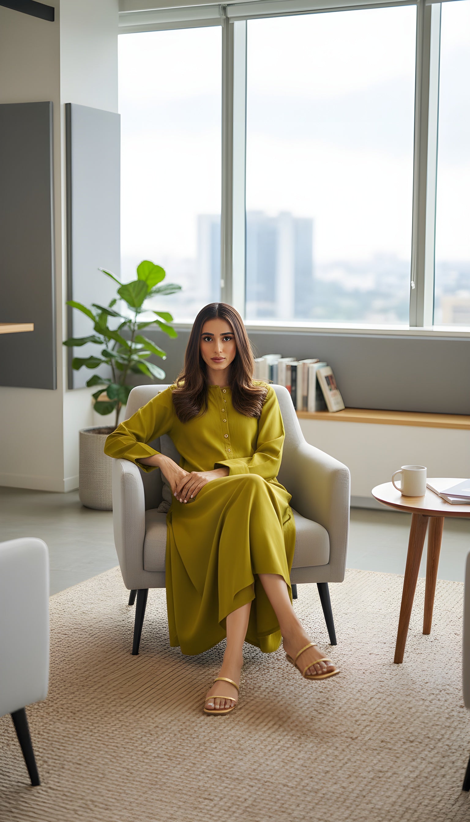 lime premium modest co ord outfit women