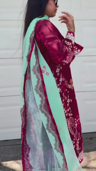 floral printed modest outfit women