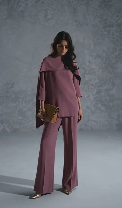 diamond crush layered top modest set