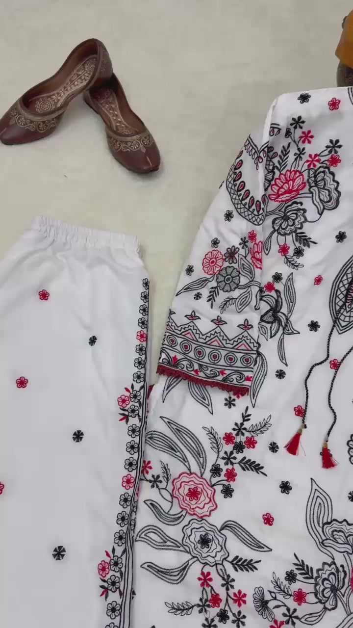 cotton gpo lace modest co ord set