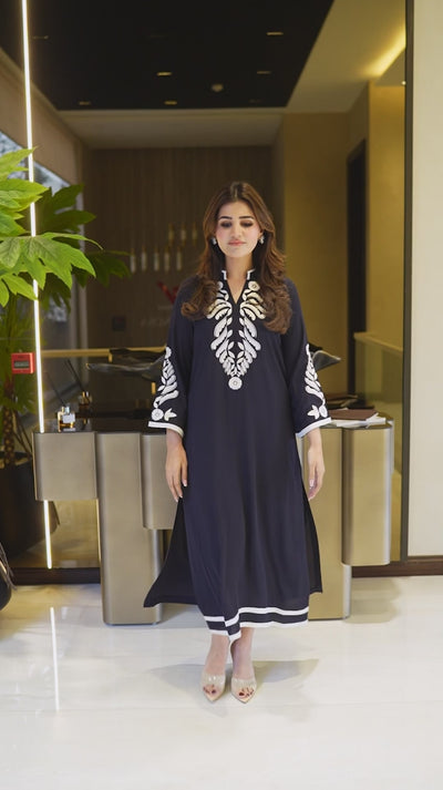 Women's 50-inch long top modest co-ord set