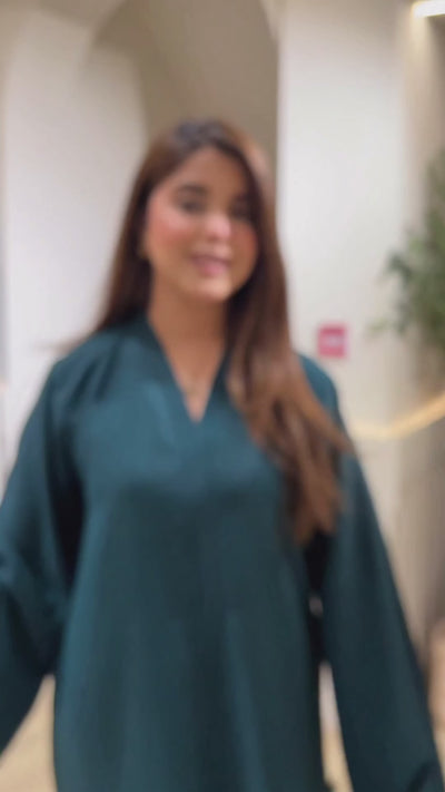 Denim Blue FlowGrace Modest Co-Ord Set